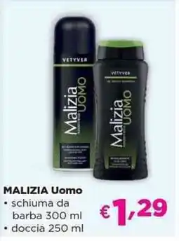 Acqua & Sapone MALIZIA Uomo schiuma da barba offerta