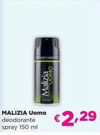 Acqua & Sapone MALIZIA Uomo deodorante spray offerta