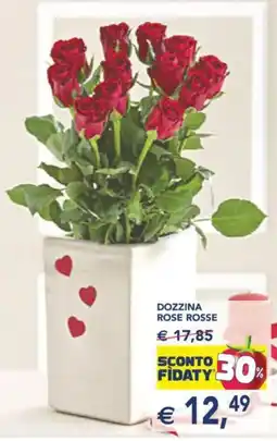 Esselunga Dozzina rose rosse offerta