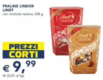 Esselunga Praline lindor lindt con morbido ripieno, offerta