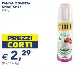 Esselunga Panna montata spray chef offerta