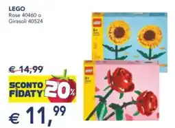 Esselunga Lego rose 40460 o girasoli 40524 offerta