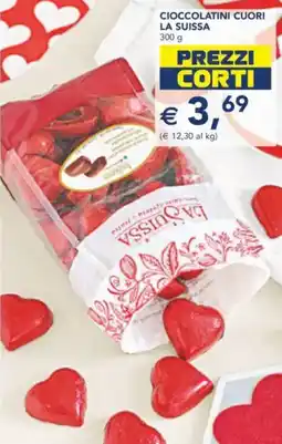 Esselunga Cioccolatini cuori la suissa offerta