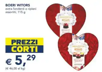 Esselunga Boeri witors extra fondenti o ripieni assortiti, offerta