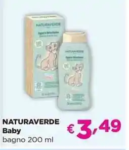 Acqua & Sapone NATURAVERDE Baby bagno offerta