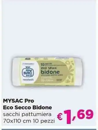 Acqua & Sapone MYSAC Pro Eco Secco Bidone sacchi pattumiera offerta