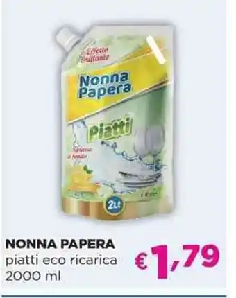 Acqua & Sapone NONNA PAPERA piatti eco ricarica offerta