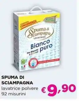 Acqua & Sapone SPUMA DI SCIAMPAGNA lavatrice polvere 92 misurini offerta