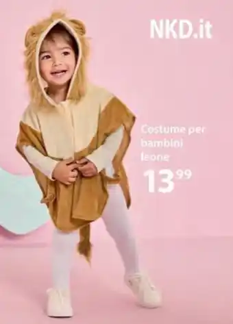 NKD Costume per bambini leone offerta