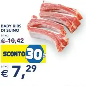 Esselunga Baby ribs di suino al kg offerta