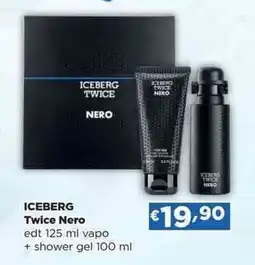 Acqua & Sapone ICEBERG Twice Nero edt vapo + shower gel offerta