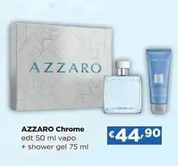 Acqua & Sapone AZZARO Chrome edt vapo + shower gel offerta