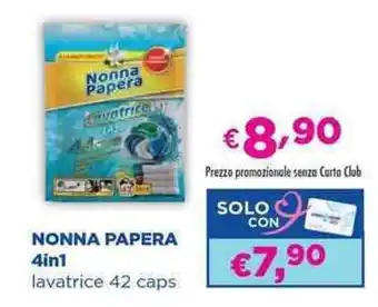 Acqua & Sapone NONNA PAPERA 4in1 lavatrice 42 caps offerta