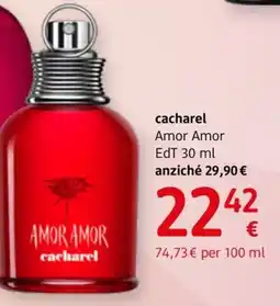 dm drogerie markt cacharel Amor Amor EdT offerta