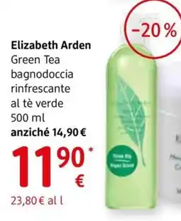 dm drogerie markt Elizabeth Arden Green Tea bagnodoccia rinfrescante al tè verde offerta