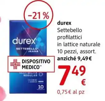 dm drogerie markt durex Settebello profilattici in lattice naturale offerta