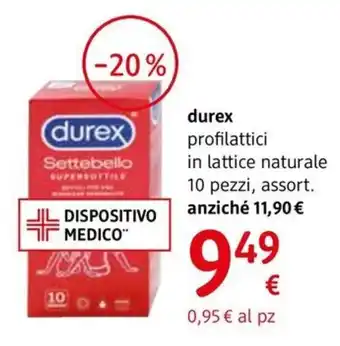 dm drogerie markt durex profilattici in lattice naturale offerta