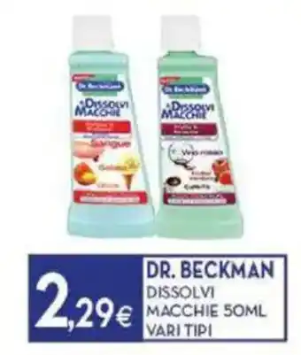 Proshop Dr. beckman dissolvi macchie offerta