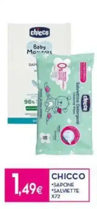 Proshop Chicco sapone salviette x72 offerta