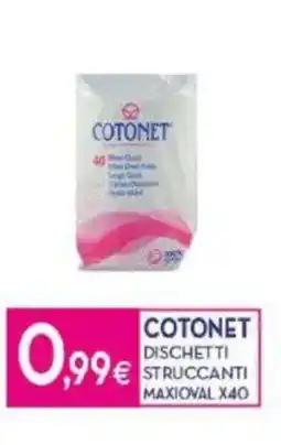 Proshop Cotonet dischetti struccanti maxioval x40 offerta