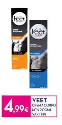 Proshop Veet crema corpo men offerta