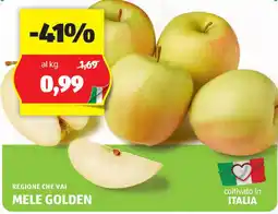 ALDI Regione che vai mele golden offerta