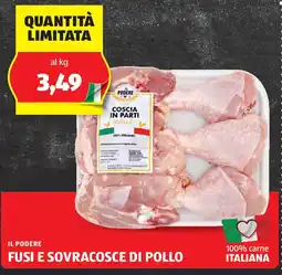 ALDI Il podere fusi e sovracosce di pollo offerta