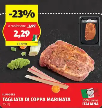 ALDI Il podere tagliata di coppa marinata offerta