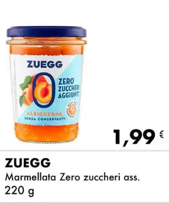 Iper Tosano ZUEGG Marmellata Zero zuccheri ass. offerta