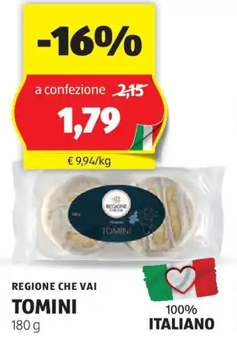 ALDI Regione che vai tomini offerta