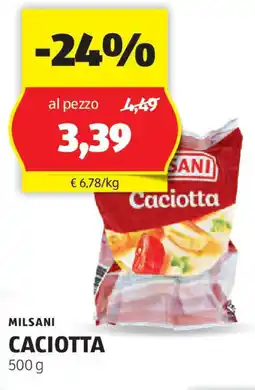 ALDI Milsani caciotta offerta