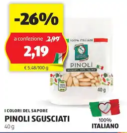 ALDI I colori del sapore pinoli sgusciati offerta