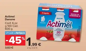 Carrefour Market Actimel Danone offerta