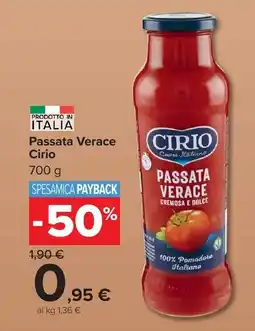 Carrefour Market Passata Verace Cirio offerta