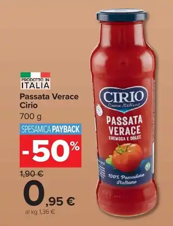 Carrefour Market Passata Verace Cirio offerta