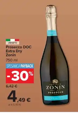 Carrefour Market Prosecco DOC Extra Dry Zonin offerta