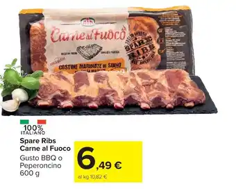 Carrefour Market Spare Ribs Carne al Fuoco offerta