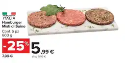 Carrefour Market Hamburger Misti di Suino offerta