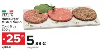 Carrefour Market Hamburger Misti di Suino offerta