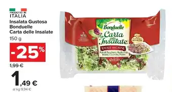 Carrefour Market Insalata Gustosa Bonduelle Carta delle Insalate offerta