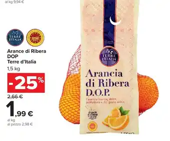 Carrefour Market Arance di Ribera DOP Terre d'Italia offerta