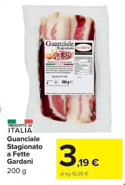 Carrefour Market Guanciale Stagionato a Fette Gardani offerta