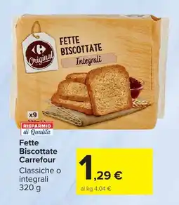 Carrefour Market Fette Biscottate Carrefour offerta