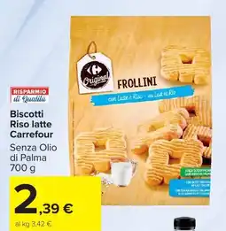 Carrefour Market Biscotti Riso latte Carrefour offerta