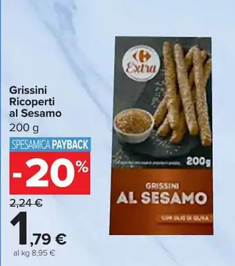 Carrefour Market Grissini Ricoperti al Sesamo offerta