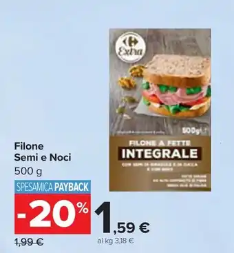 Carrefour Market Filone Semi e Noci offerta