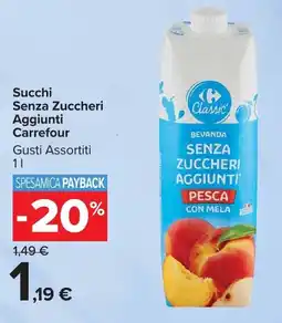 Carrefour Market Succhi Senza Zuccheri Aggiunti Carrefour offerta