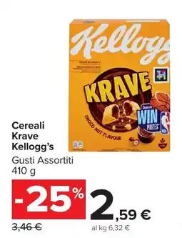 Carrefour Market Cereali Krave Kellogg's offerta