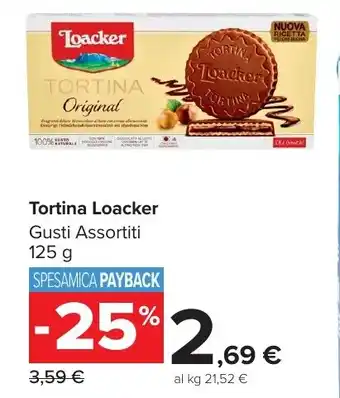 Carrefour Market Tortina Loacker offerta