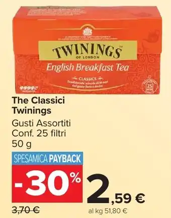 Carrefour Market The Classici Twinings offerta